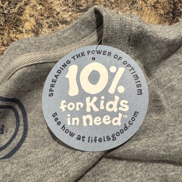 NWT Life Is Good Mens Shirt Tee Don't Knock It Build It Short Sleeve Gray XXL GU - Picture 4 of 7